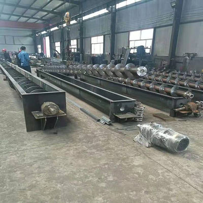 U Tekneli SUS304 Ezilmiş Tahıl Çamuru Taşıma için Endüstriyel Vidalı Konveyör