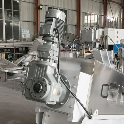 304 Paslanmaz Çelik Sarmal Çamur Susuzlaştırma Makinesi Vidalı Pres Endüstriyel Otomatik