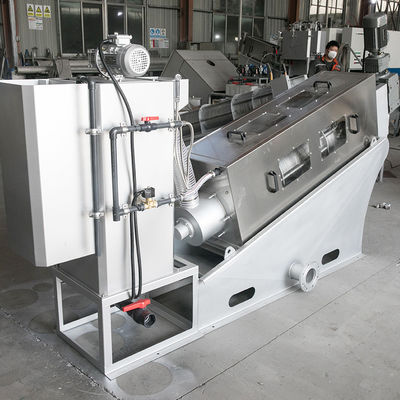 304 Paslanmaz Çelik Sarmal Çamur Susuzlaştırma Makinesi Vidalı Pres Endüstriyel Otomatik