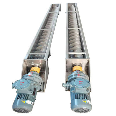 Karbon Çelik Paslanmaz Çelik Mil Vidalı Konveyör U Tipi Daha Az Kuru Toz Taş Çamur