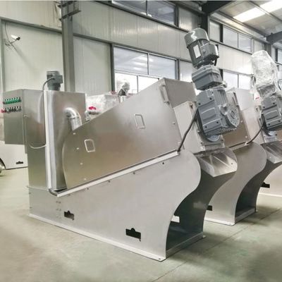 12m3/H Spiral Çamur Susuzlaştırma Makinesi Paslanmaz Çelik Kömür Balçık Çamur Susuzlaştırma