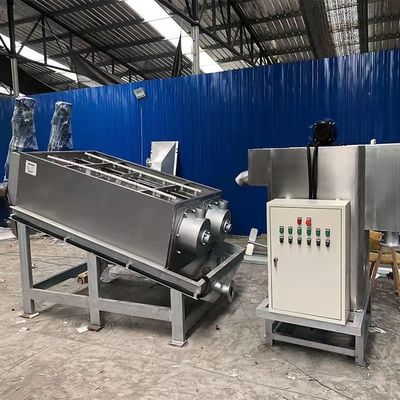 12m3/H Spiral Çamur Susuzlaştırma Makinesi Paslanmaz Çelik Kömür Balçık Çamur Susuzlaştırma