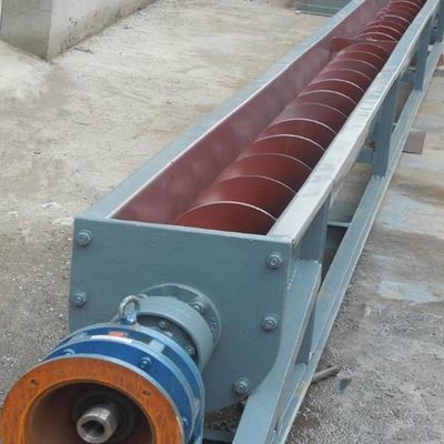 2m3/H karbon çelik vidalı konveyör Kömür Kül tahıl şaftsız spiral konveyör sistemi