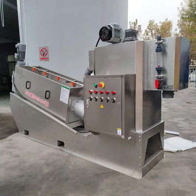 Domuz ve Tavuk Gübresi Vidalı Pres Çamur Susuzlaştırma Makinesi Entegre