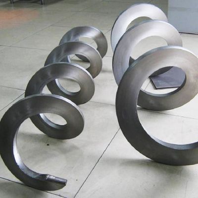 Kum Kuru Toz için Manganez Çelik Çamur Vidalı Konveyör Milsiz Spiral Konveyör