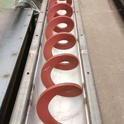 Kum Kuru Toz için Manganez Çelik Çamur Vidalı Konveyör Milsiz Spiral Konveyör