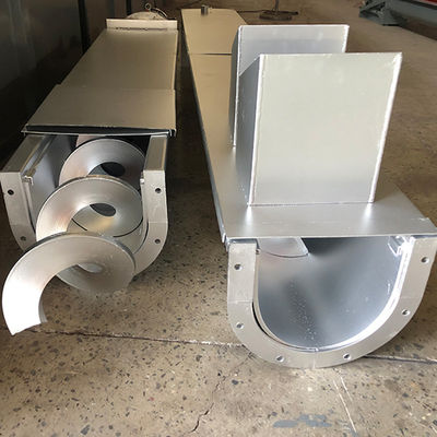 Kum Kuru Toz için Manganez Çelik Çamur Vidalı Konveyör Milsiz Spiral Konveyör