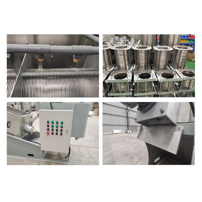 Tam Otomatik Vidalı Tip Çamur Susuzlaştırma Makinesi Katı Sıvı Ayırma