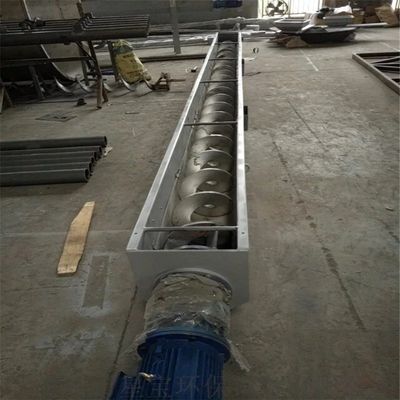 304 Paslanmaz Çelik Tarımsal Vidalı Konveyör Karbon Çelik Şaftsız Besleyici