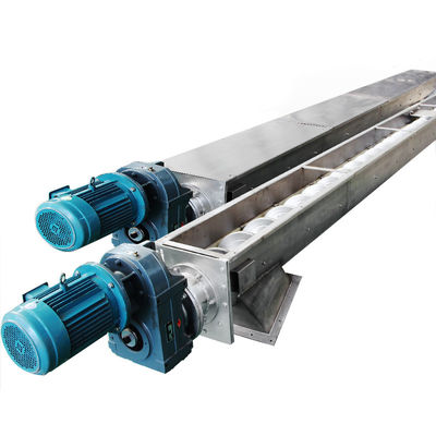 304 Paslanmaz Çelik Tarımsal Vidalı Konveyör Karbon Çelik Şaftsız Besleyici