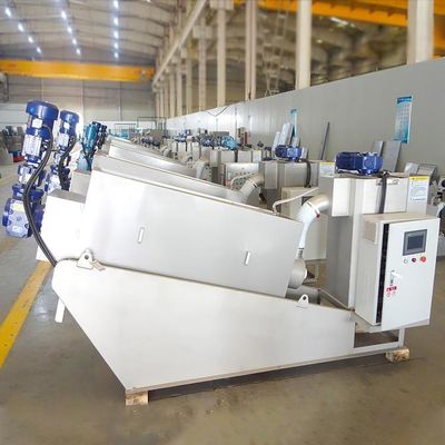 Vidalı Pres Kimyasal Tesis Çamur Susuzlaştırma Ekipmanları Tam Otomatik