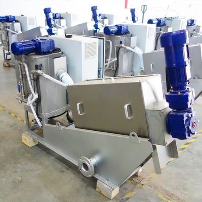 Vidalı Pres Kimyasal Tesis Çamur Susuzlaştırma Ekipmanları Tam Otomatik