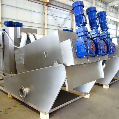 Vidalı Pres Kimyasal Tesis Çamur Susuzlaştırma Ekipmanları Tam Otomatik