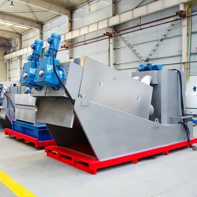 Vidalı Pres Kimyasal Tesis Çamur Susuzlaştırma Ekipmanları Tam Otomatik