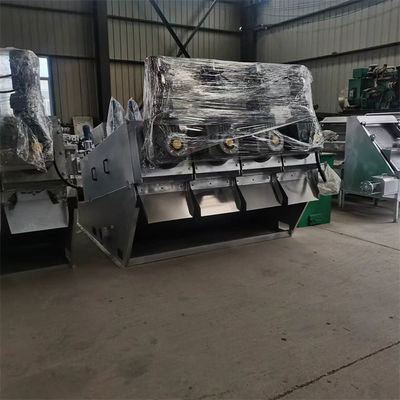 Paslanmaz Çelik Vidalı Pres Çamur Susuzlaştırma Makinesi Entegre Kalınlaştırma