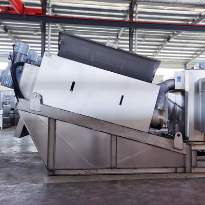 Vidalı Pres Çamur Susuzlaştırma Ekipmanları Otomatik Kıvrımlı Susuzlaştırma Makinesi