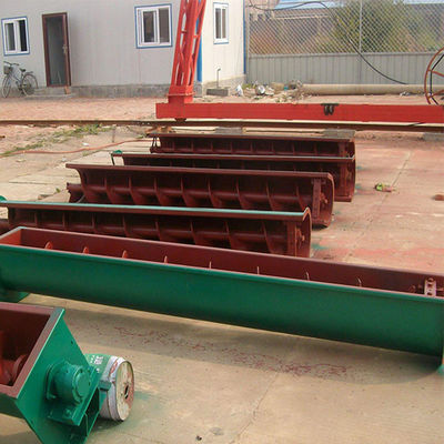 Şaftsız U Tipi Kireç Spiral Helezon Konveyörü Eğimli Yatay Endüstriyel