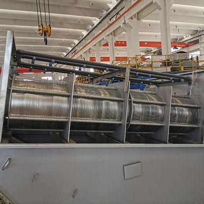 Otomatik SS304 Spiral Çamur Susuzlaştırma Makinesi Yüksek Dehidrasyon Oranı