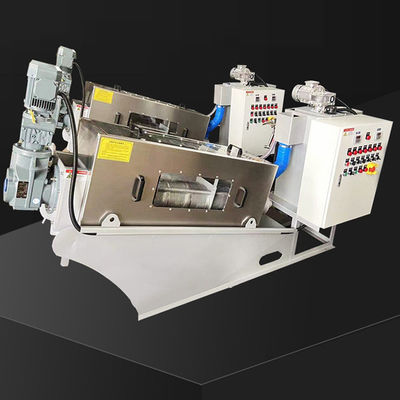 Tam Otomatik Paslanmaz Çelik Spiral çamur kurutucu sistemi 2.23kw 380Volt