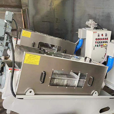 Tam Otomatik Paslanmaz Çelik Spiral çamur kurutucu sistemi 2.23kw 380Volt