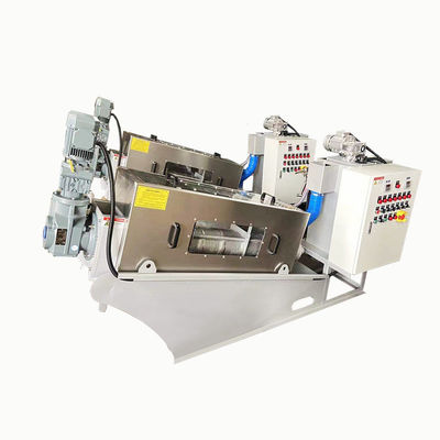 Tam Otomatik Paslanmaz Çelik Spiral çamur kurutucu sistemi 2.23kw 380Volt