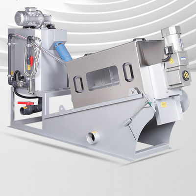 Tam Otomatik 304SS Spiral Çamur Susuzlaştırma Ekipmanı 30-50kg / h