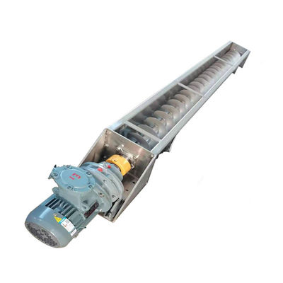 304 Paslanmaz Çelik U Şekilli Şaftsız Vidalı Konveyör Makinesi 1 ~ 20m uzunluk