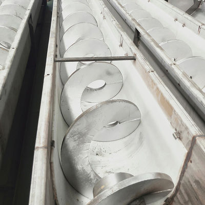 304 Paslanmaz Çelik U Şekilli Şaftsız Vidalı Konveyör Makinesi 1 ~ 20m uzunluk