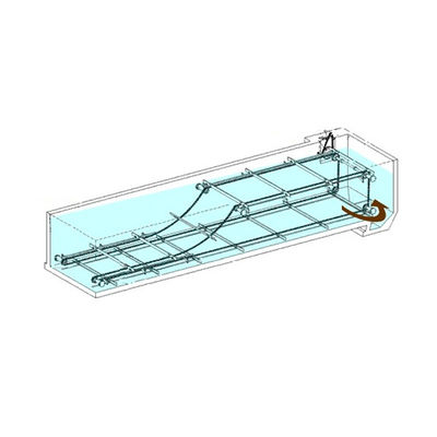 SS304 Zincir Plakalı Çamur Sıyırıcı Sistemi 18m uzunluğunda Kanalizasyon Arıtma Tesisi