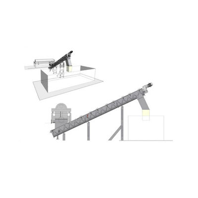 Paslanmaz Çelik Burgu Spiral Granüler Malzeme Toz Vidalı Konveyör Yüksek Verimlilik