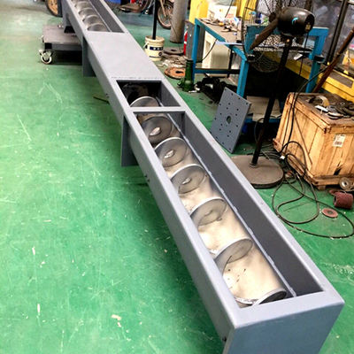 SS316 U Tekneli Paslanmaz Çelik Spiral Konveyör Toz Burgu Konveyörü 1 ~ 100m