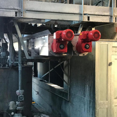 Çimento Tahıl Tozu için 1 ~ 100m Uzunluk Otomatik Karbon Çelik Şaftsız Vidalı Konveyör