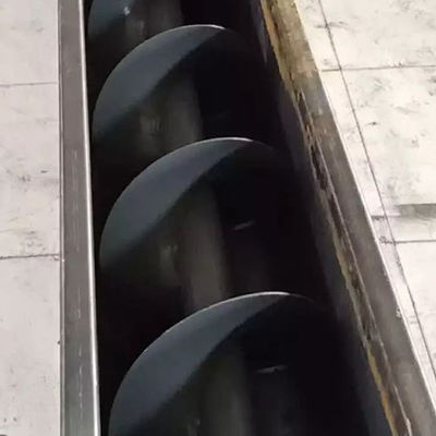 Boyama Kanalizasyon Arıtma için 5t / H SS316 Çamur Burgu Milsiz Vidalı Bantlı Konveyör