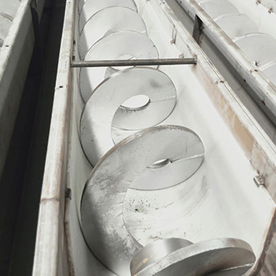 Boyama Kanalizasyon Arıtma için 5t / H SS316 Çamur Burgu Milsiz Vidalı Bantlı Konveyör