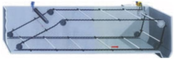 Su Arıtma Tankı için 3m Zincir Kazıyıcı Sistemi Karbon Çelik