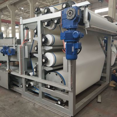 Paslanmaz Çelik Bulamaç Susuzlaştırma Ekipmanları, 10m3 / h Belt Press Atıksu Arıtma