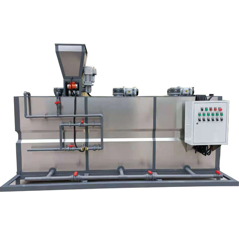 500L/H Üç Kutu Entegre PAM Kuru Toz Otomatik Dozajlama Cihazı Kanalizasyon Arıtma