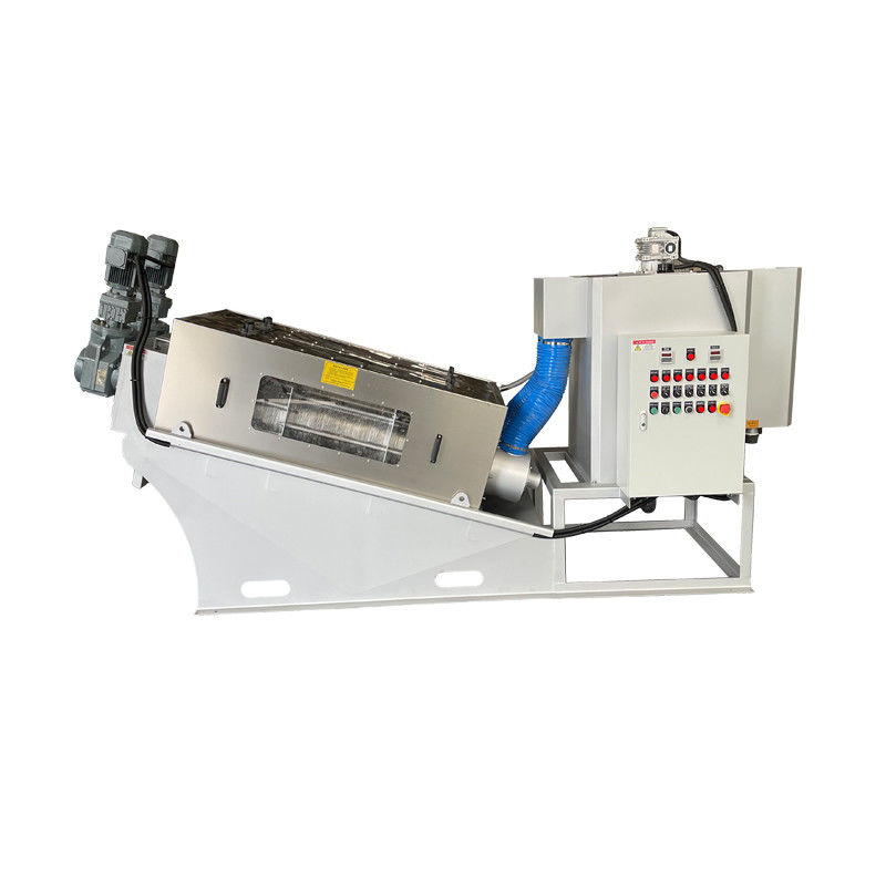 Tam Otomatik Vidalı Tip Çamur Susuzlaştırma Makinesi Katı Sıvı Ayırma