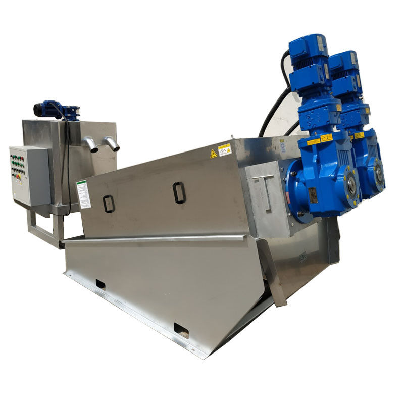 Tam Otomatik Paslanmaz Çelik Spiral Çamur Susuzlaştırma Makinesi 18-30kg/h