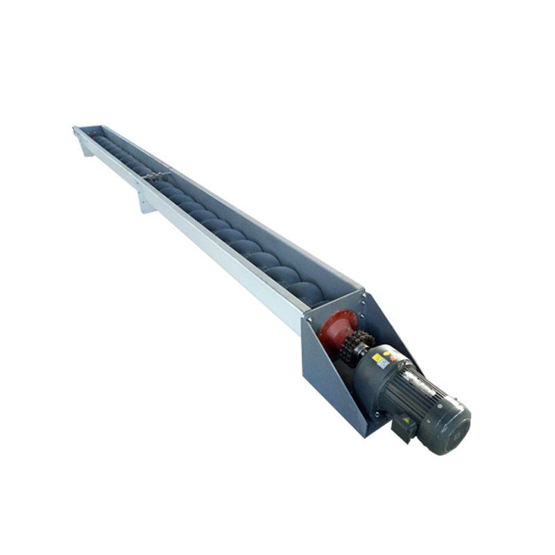 Çimento Tahıl Tozu için 1 ~ 100m Uzunluk Otomatik Karbon Çelik Şaftsız Vidalı Konveyör