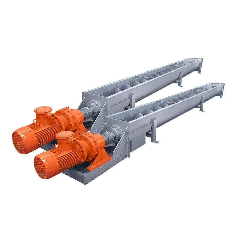 Karbon Çelik Şaftsız Spiral Konveyör Ayarlanabilir Hız Özelleştirilmiş 1 ~ 100m