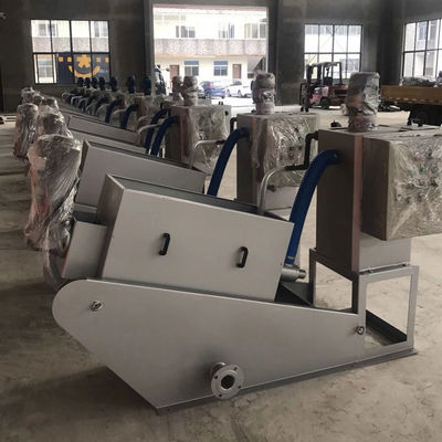 Kanalizasyon Suyu Arıtma Tesisi için Vidalı Pres Volüt Çamur Susuzlaştırma Makinesi