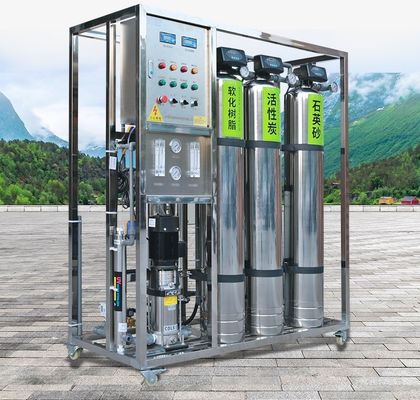 Otomatik Deiyonize RO Saf Su Arıtma Yumuşak Su Ekipmanı 500l / H Su arıtma ekipmanı