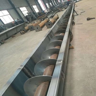 Şaftlı Karbon Çelik U Şekilli Çamur Vidalı Konveyör