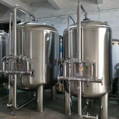 Kuvars Kumu Aktif Karbon Reçine için Multimedya SS304 Su Arıtma Filtre Tankı