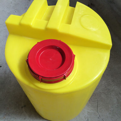 200L PE Düz Tabanlı Plastik Karıştırma Kovası PAM Çözünen Kanalizasyon Arıtma Reaktifi Dozajı