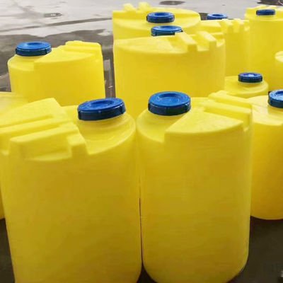 200L PE Düz Tabanlı Plastik Karıştırma Kovası PAM Çözünen Kanalizasyon Arıtma Reaktifi Dozajı