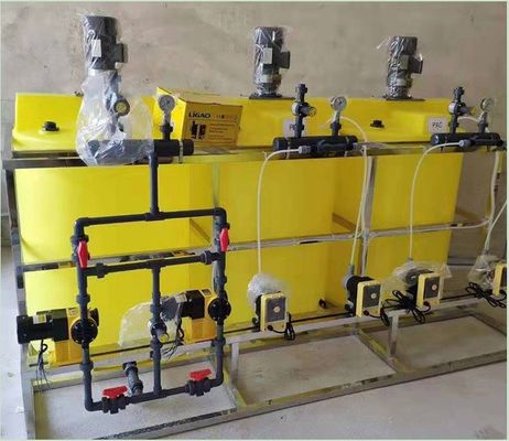 1000L/H PE Pac Pam Flokülant Otomatik Dozajlama Makinesi Yavaş Salınımlı Çözünme