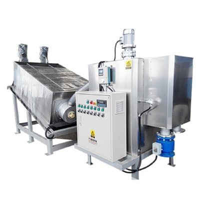 10m3/H Çamur Susuzlaştırma Makinesi Filtrasyon Konsantrasyon Presi Katı Sıvı Ayırma Entegre Vidalı İstifleyici
