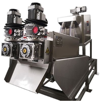 10m3/H Çamur Susuzlaştırma Makinesi Filtrasyon Konsantrasyon Presi Katı Sıvı Ayırma Entegre Vidalı İstifleyici